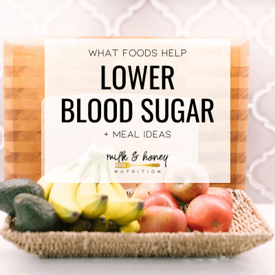 what foods help lower blood sugar