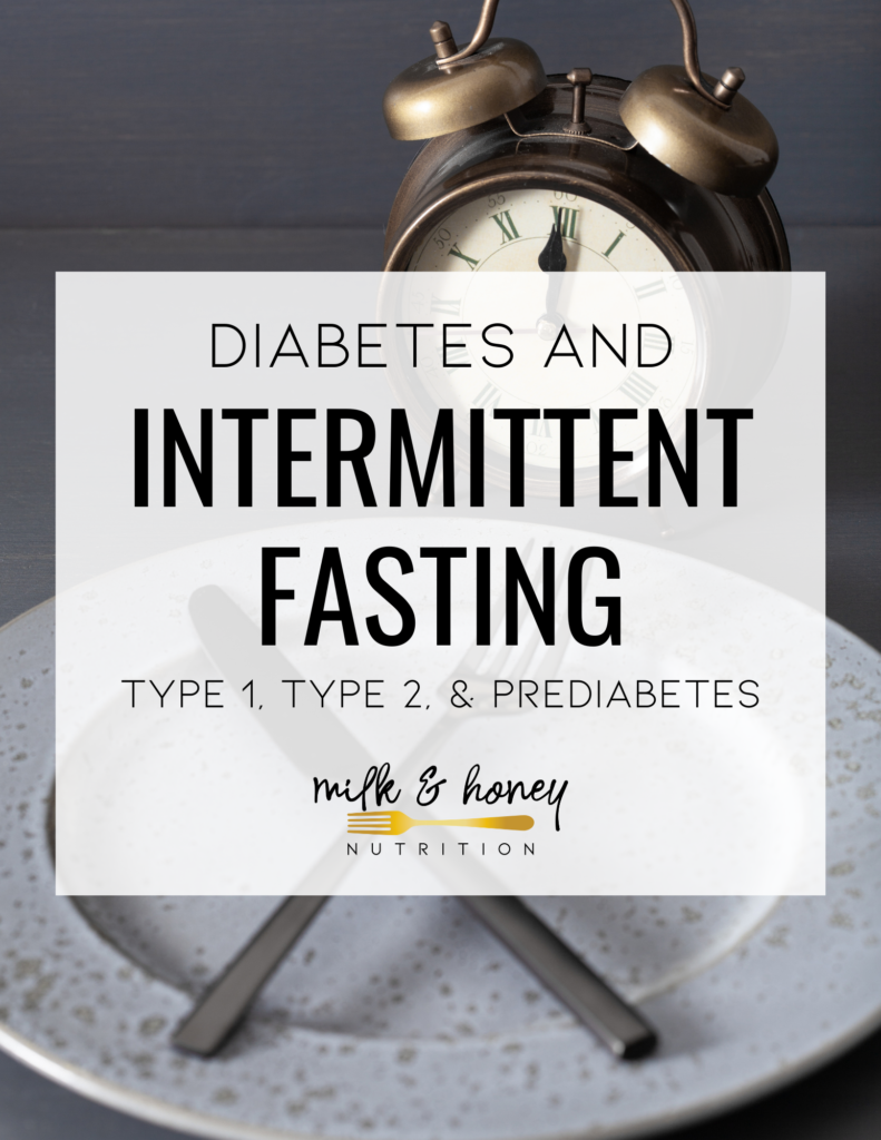 intermittent fasting and diabetes graphic