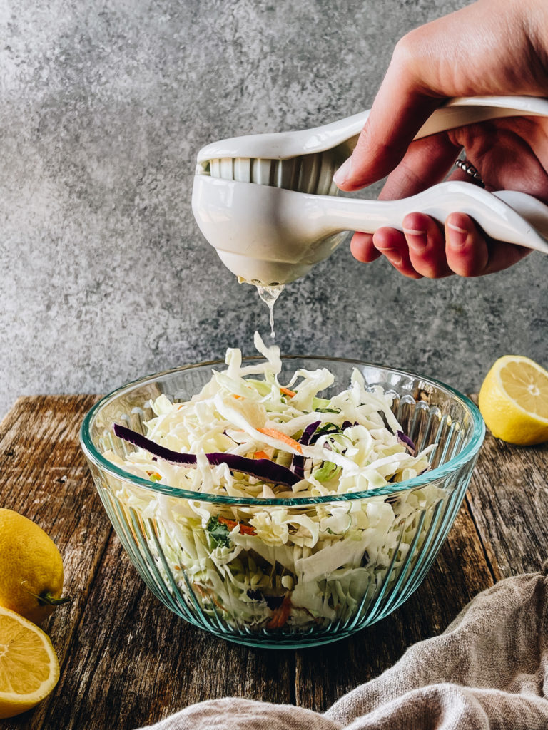 low carb coleslaw with lime juice