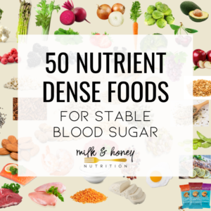 nutrient dense foods for stable blood sugars