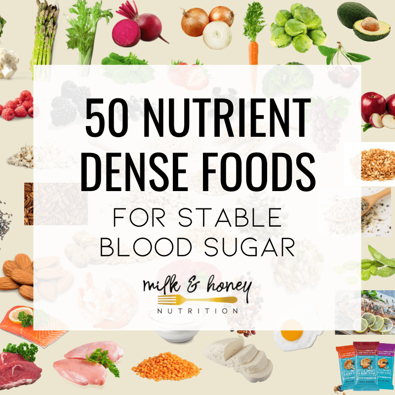 nutrient dense foods for stable blood sugars