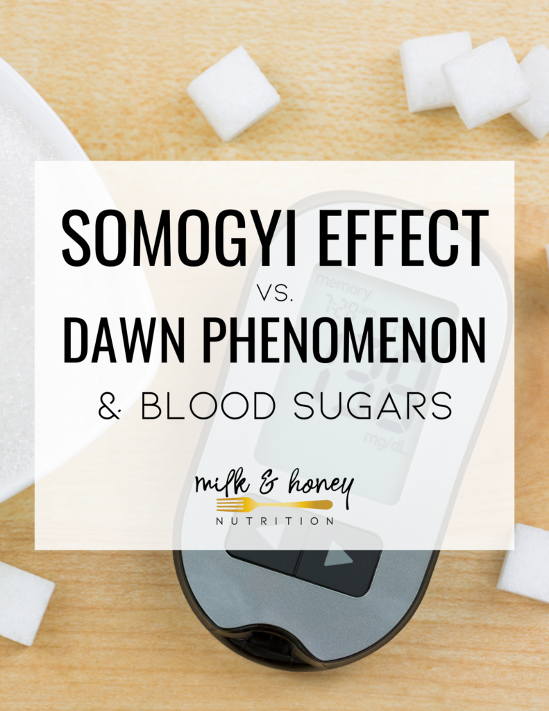 somogyi effect v dawn phenomenon graphic