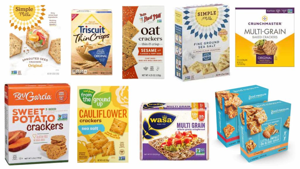 packaged snacks for diabetes crackers | Milk & Honey Nutrition packaged snack crackers for diabetes