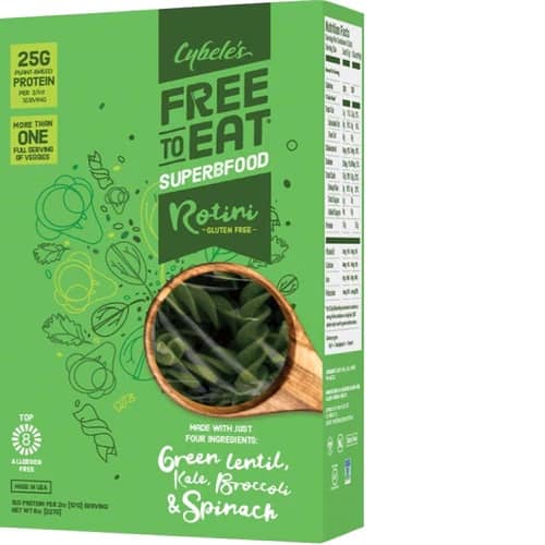 cybele free to eat superfood green low carb pasta