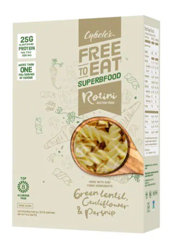 cybele free to eat green lentil low carb pasta