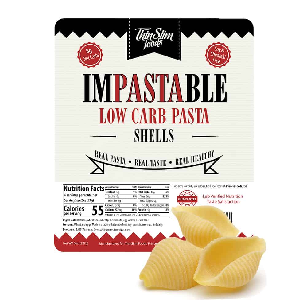 impastable low carb pasta shells