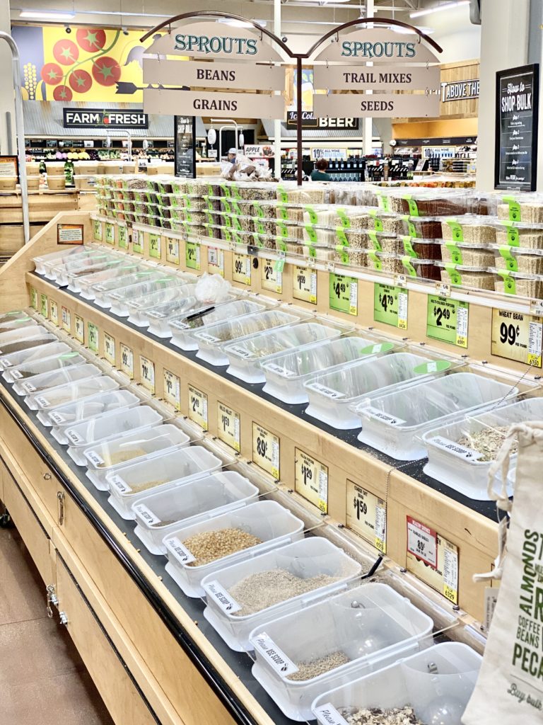 bulk section at Sprouts