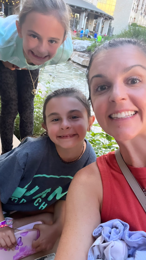 mom with kids at san antonio resort