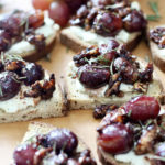 gluten free sourdough bred with roasted grapes rosemary and goat cheese