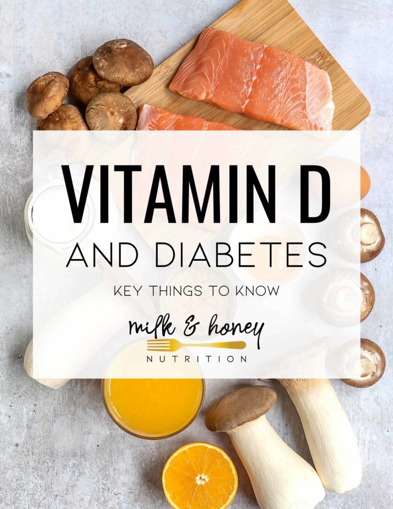 vitamin d and diabetes cover image | Milk & Honey Nutrition food sources of vitamin d and diabetes