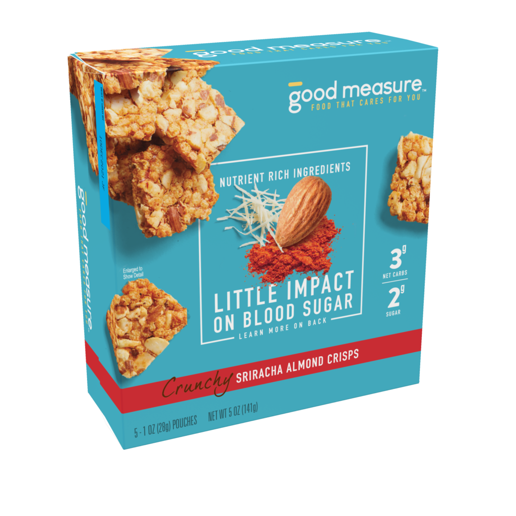 sriracha almond good measure almond crisps. is almond flour good for diabetes?