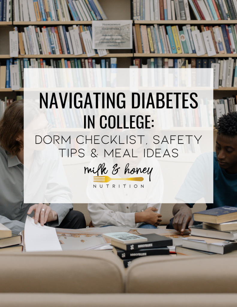 college with diabetes dorm checklist