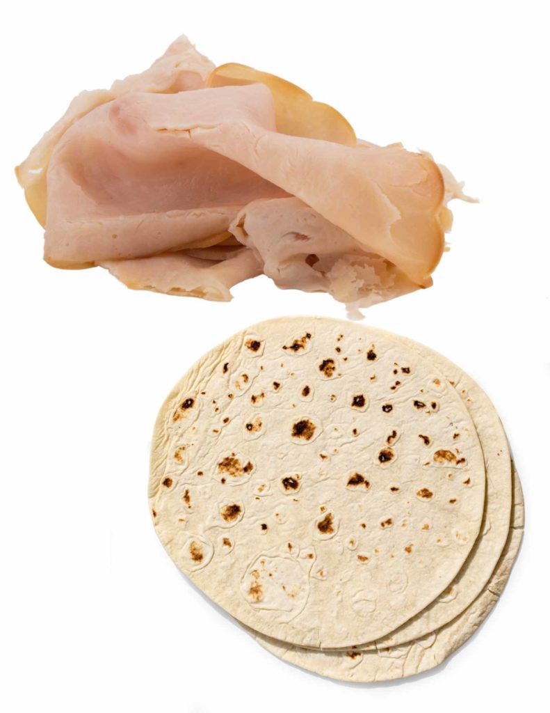 low sodium lunch meat with tortilla