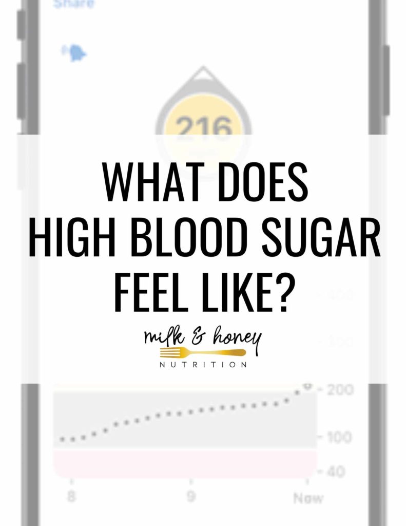 what does high blood sugar feel like?
