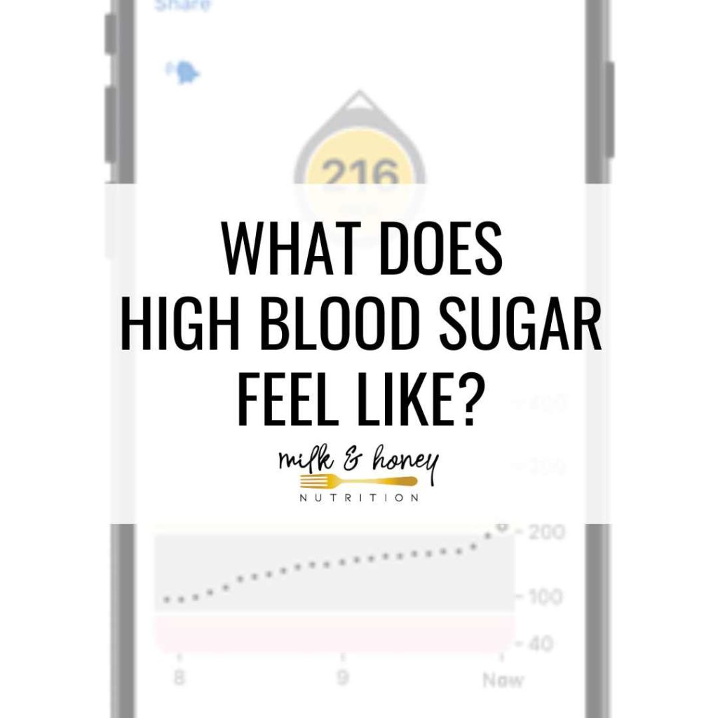 what does high blood sugar feel like?