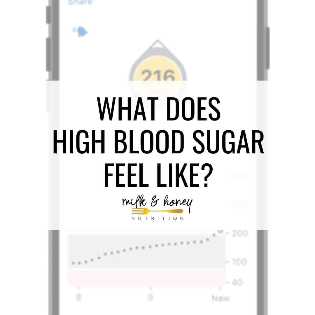 what does high blood sugar feel like?
