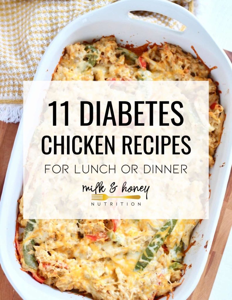 diabetes chicken recipes cover | Milk & Honey Nutrition diabetes chicken recipes