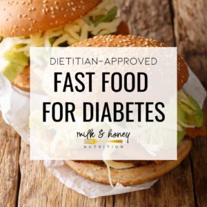 fried chicken sandwich fast food for diabetes