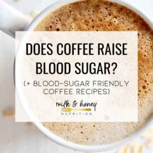 does coffee raise blood sugar