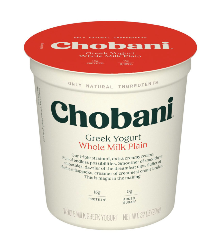 chobani whole milk plain greek yogurt