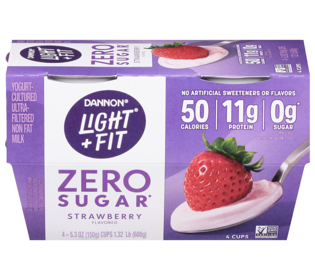 dannon light and fit zero sugar yogurt diabetes
