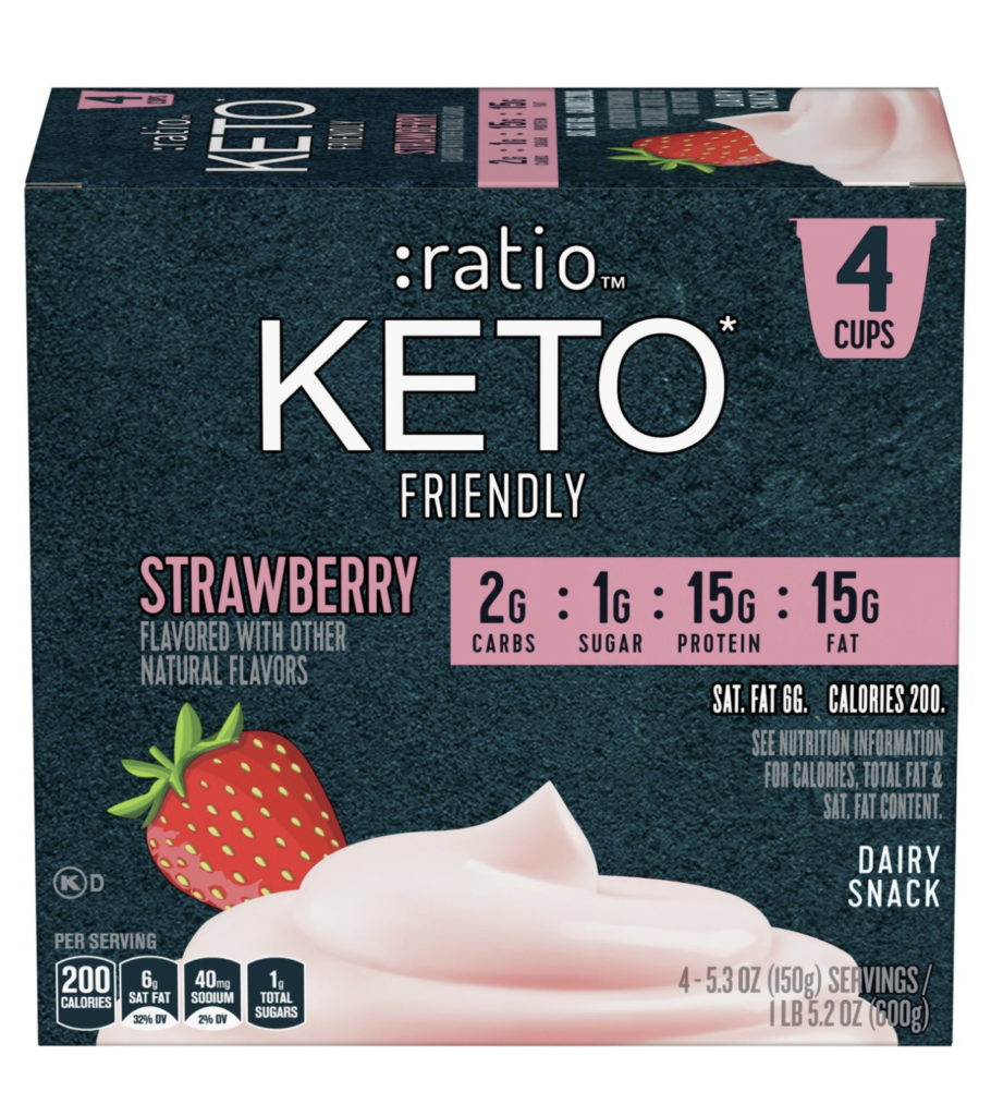 ratio keto yogurt strawberry