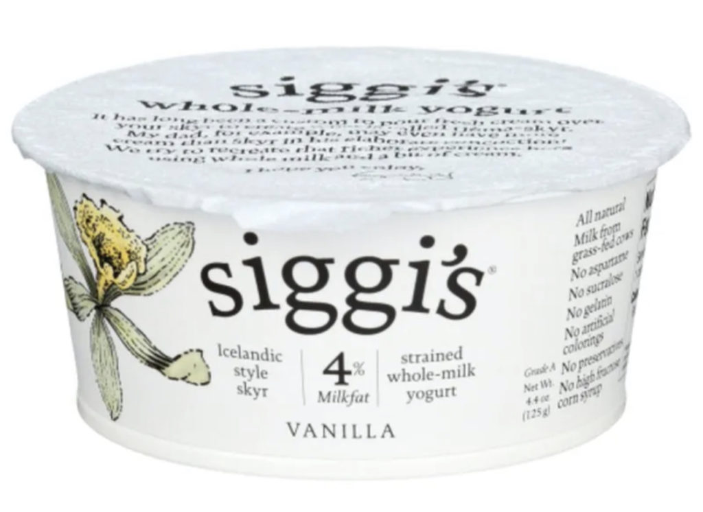 siggi's 4% yogurt vanilla
