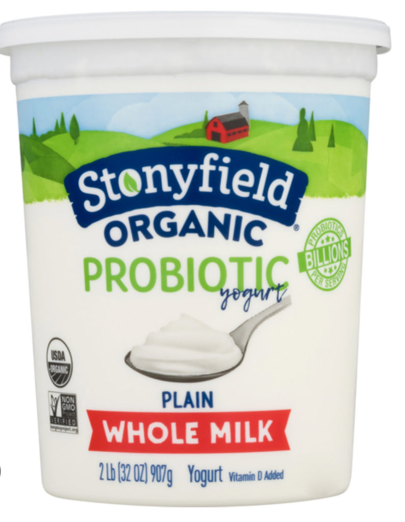 stonyfield organic probiotic whole milk yogurt best yogurt for diabetes