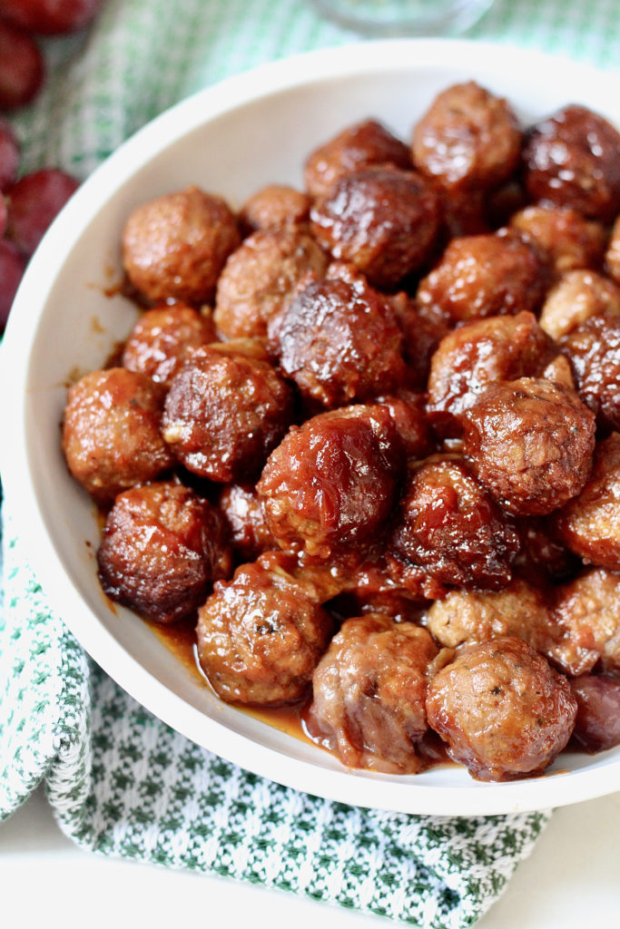 grape jelly bbq meatballs