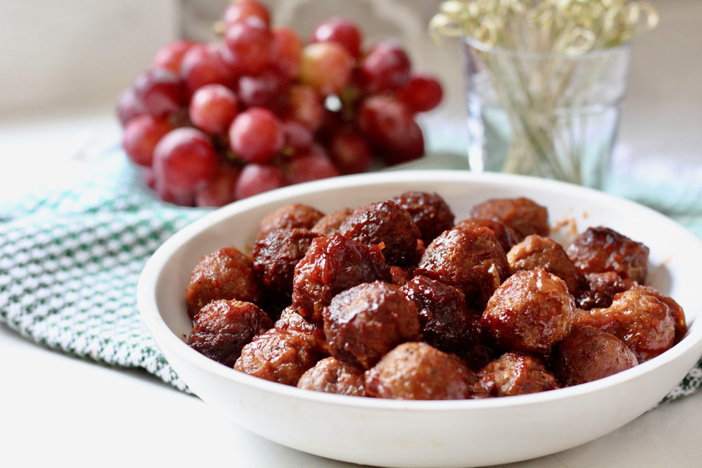 grape jelly bbq meatballs