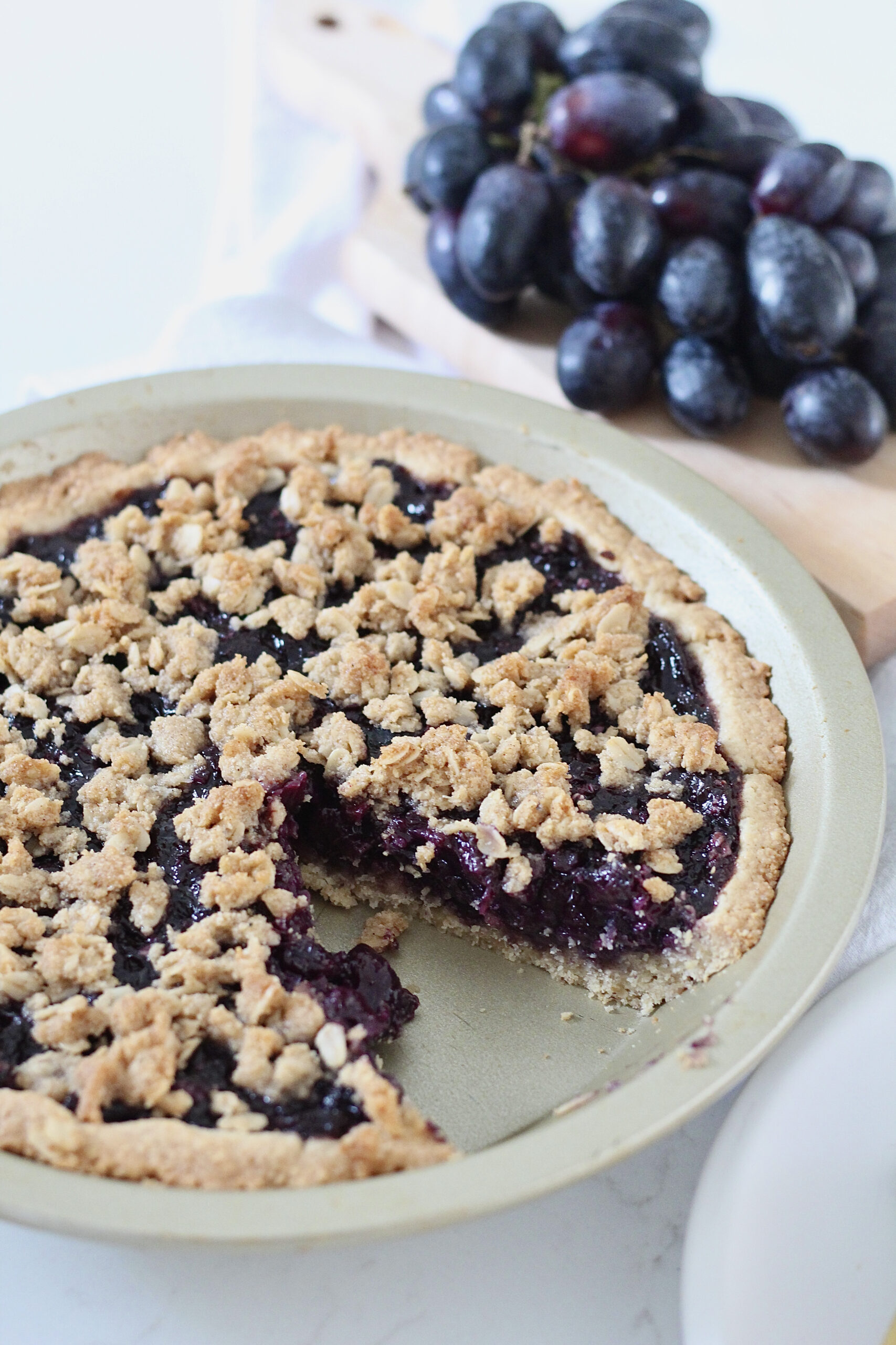 lower sugar grape pie