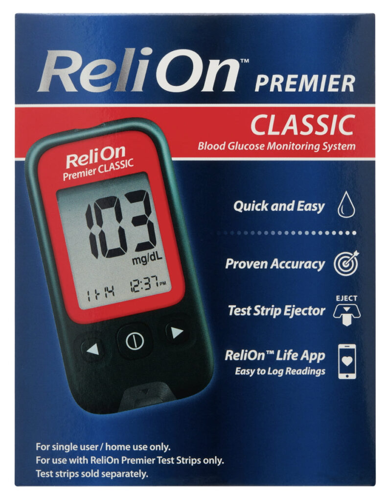 relion classic blood glucose monitor walmart diabetes supplies