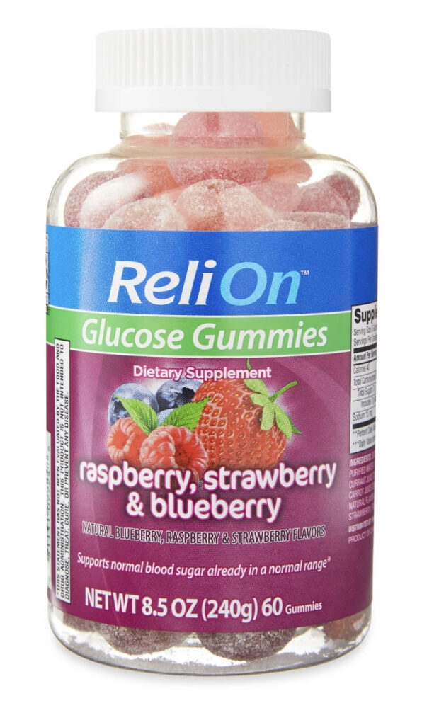 relion glucose gummies walmart diabetes supplies