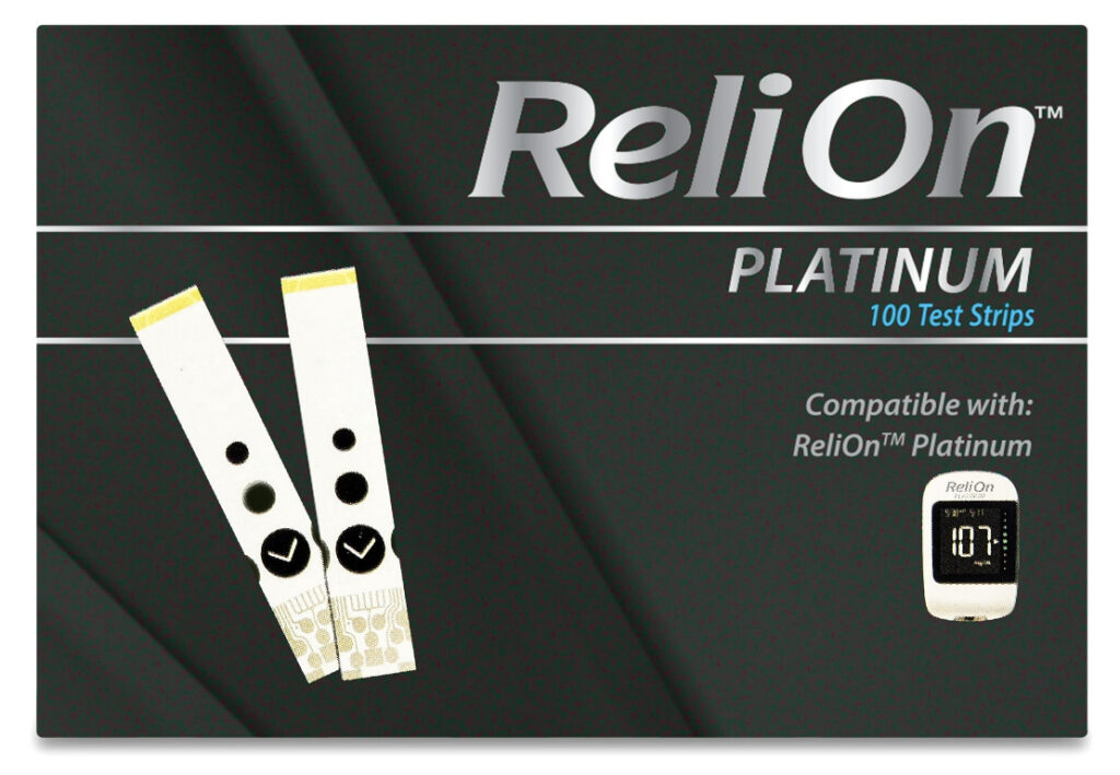 relion platinum blood glucose strips walmart diabetes supplies