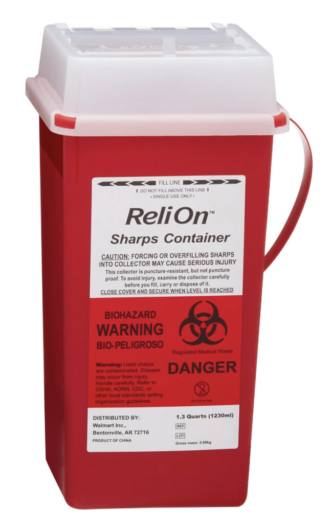 relion sharps container