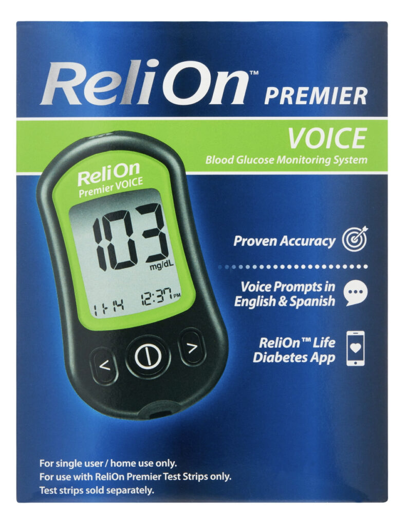 relion blood glucose voice monitor walmart diabetes supplies