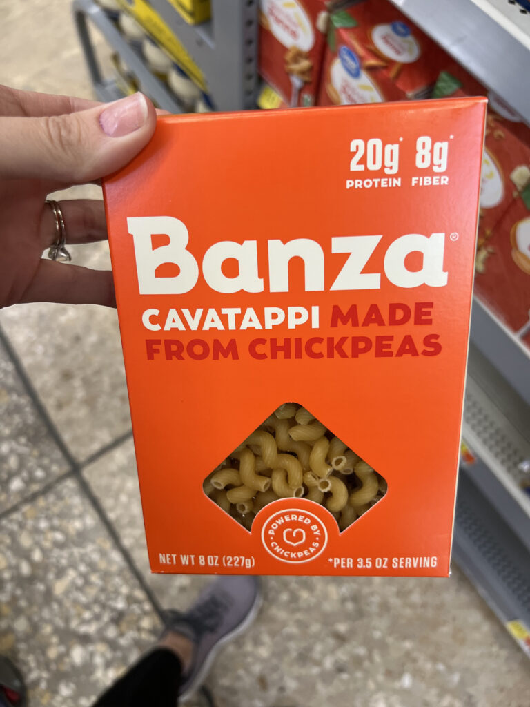 banza chickpea cavatappi pasta