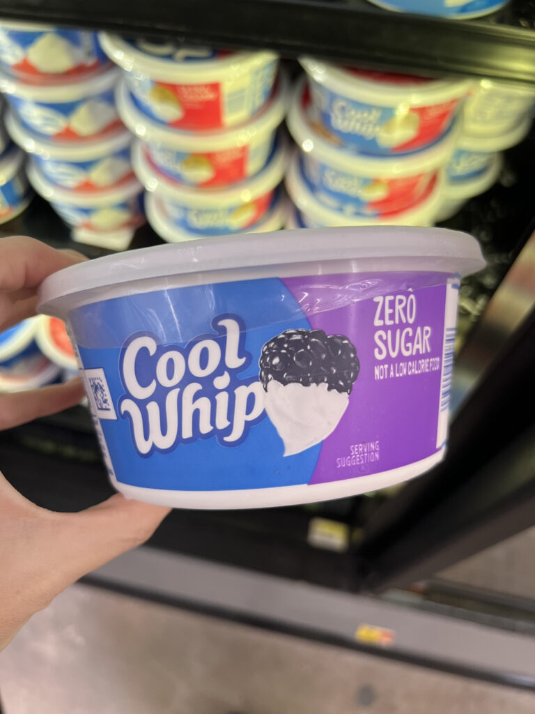 cool whip zero sugar