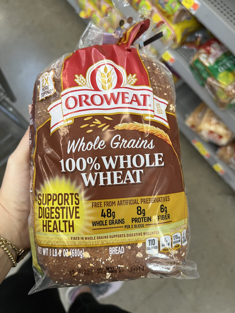 oroweat 100% whole wheat bread at walmart