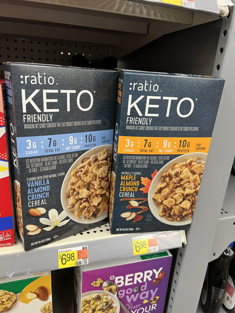 ratio keto friendly cereal diabetes foods at walmart