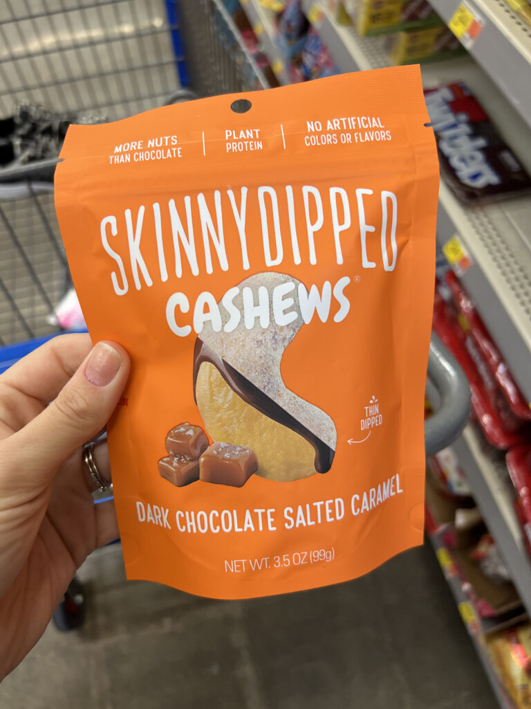 skinnydipped cashews at walmart