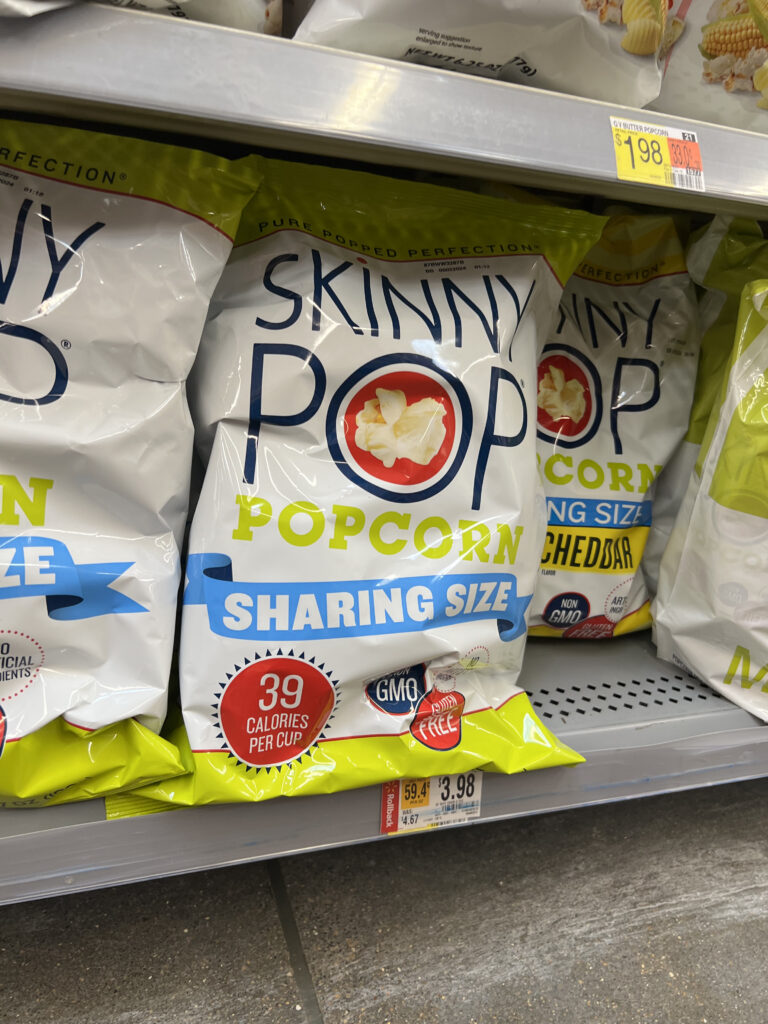 skinny pop popcorn diabetes foods at walmart