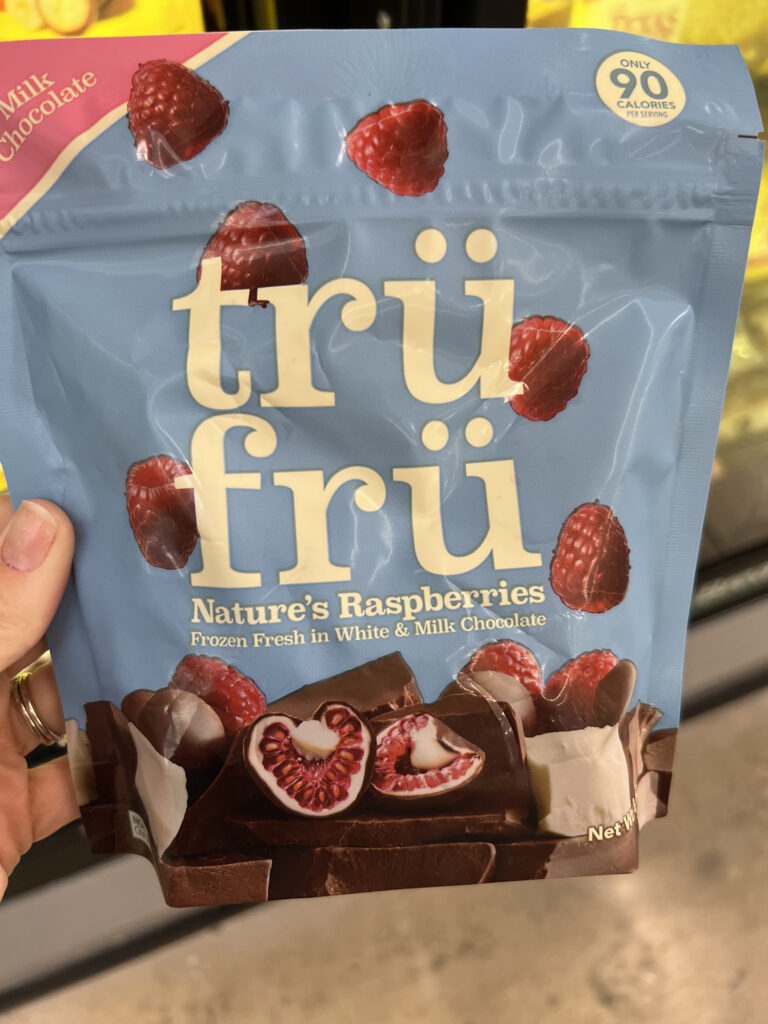 tru fru frozen chocolate covered raspberries