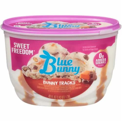 blue bunny sweet freedom bunny tracks ice cream for diabetes