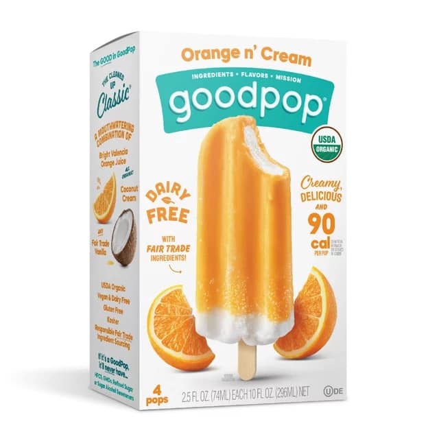 Good Pop orange 'n cream popsicles