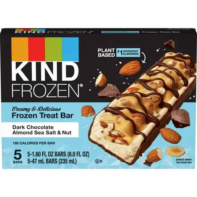 kind frozen treat bars Dark Chocolate Almond Sea Salt & Nut