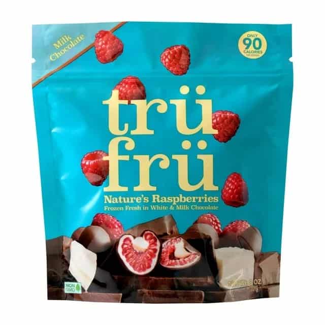 tru fru chocolate covered frozen raspberries