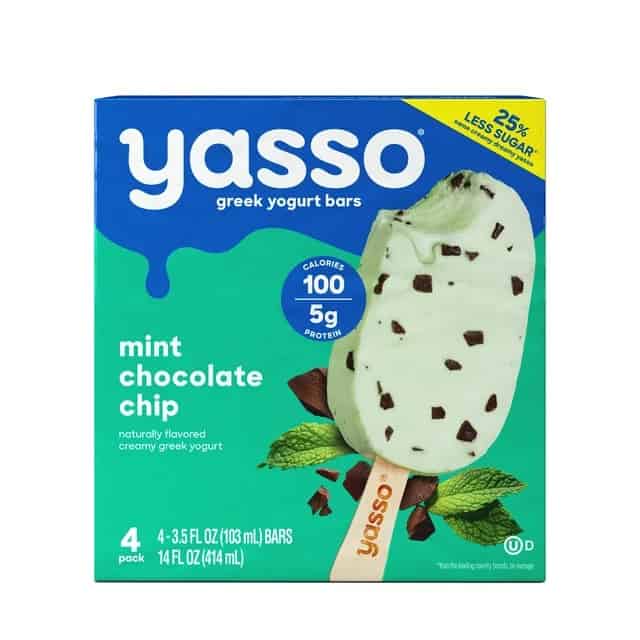 yasso greek yogurt popsicles mint chocolate chip