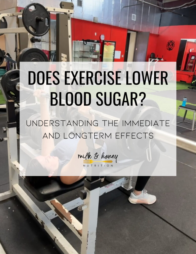 does exercise lower blood sugar | Milk & Honey Nutrition does exercise lower blood sugar