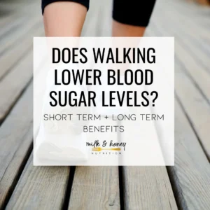 does walking lower blood sugar levels
